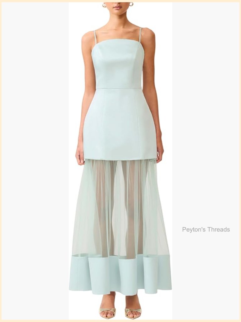 Strapless Gown With Tulip Skirt, Removable Mesh Skirt, Princess Satin